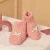 Sergent Major Bonnet, Moufle, Chausson & Chaussette-Chaussons de naissance rose poudr&eacute;