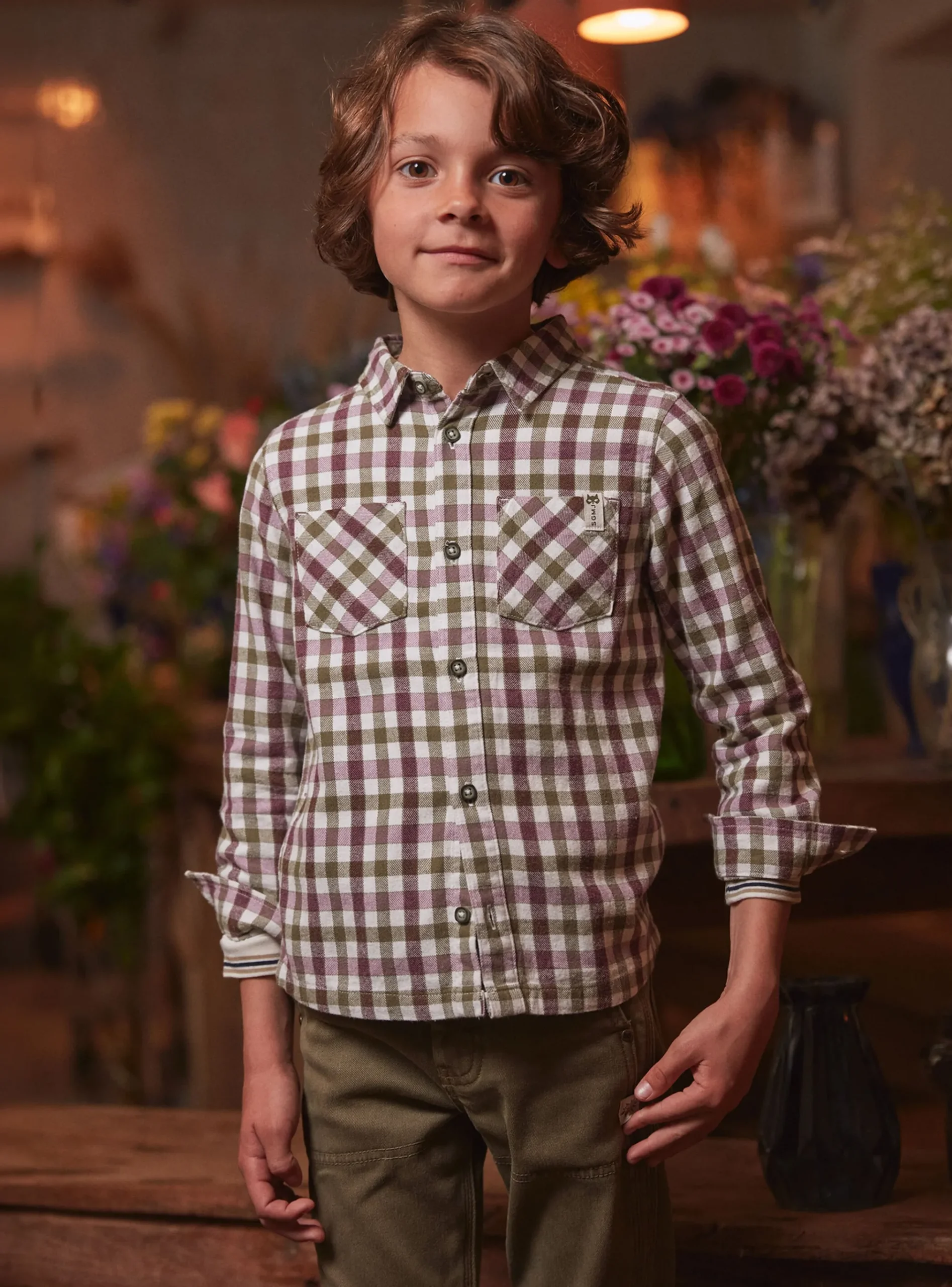 Sergent Major Chemise-Chemise à Carreaux