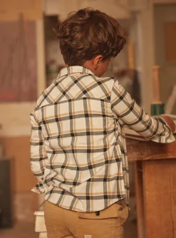 Sergent Major Chemise-Chemise &agrave; Carreaux