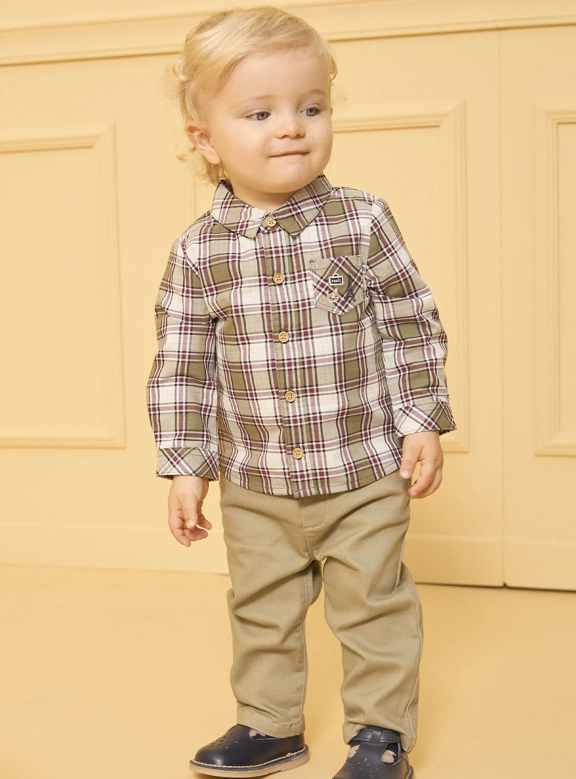 Sergent Major Pull, Gilet & Cardigan-Chemise à carreaux