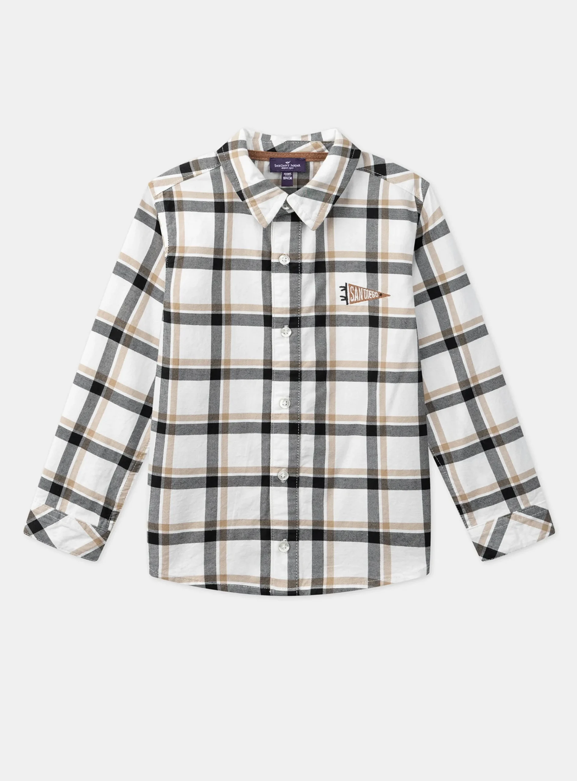Sergent Major Chemise-Chemise à Carreaux