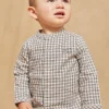 Sergent Major Chemise, T-shirt & Polo-Chemise blanche &agrave; imprim&eacute; &agrave; carreaux