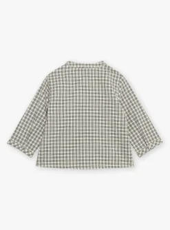 Sergent Major Chemise, T-shirt & Polo-Chemise blanche &agrave; imprim&eacute; &agrave; carreaux