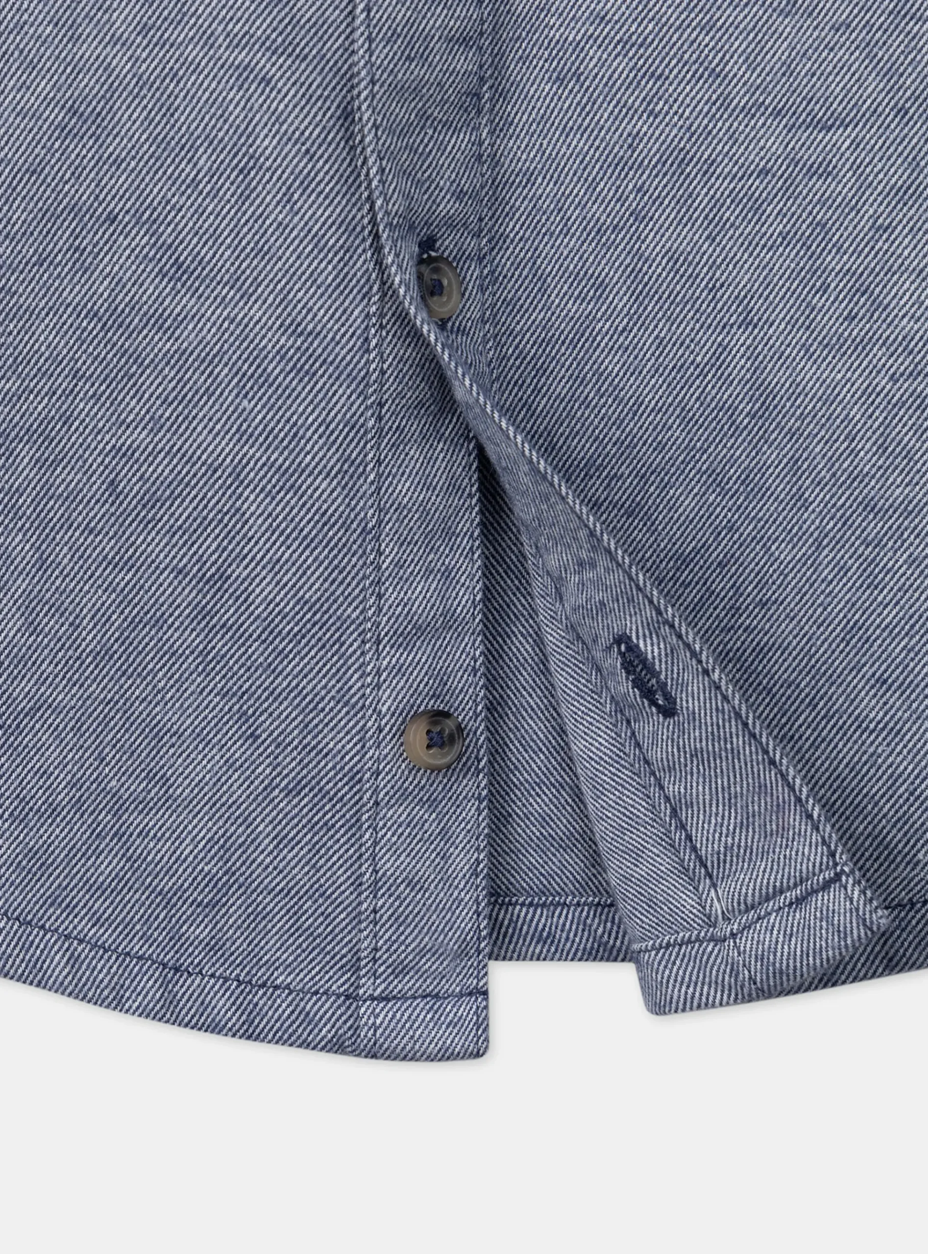 Sergent Major Chemise-Chemise Bleu chiné