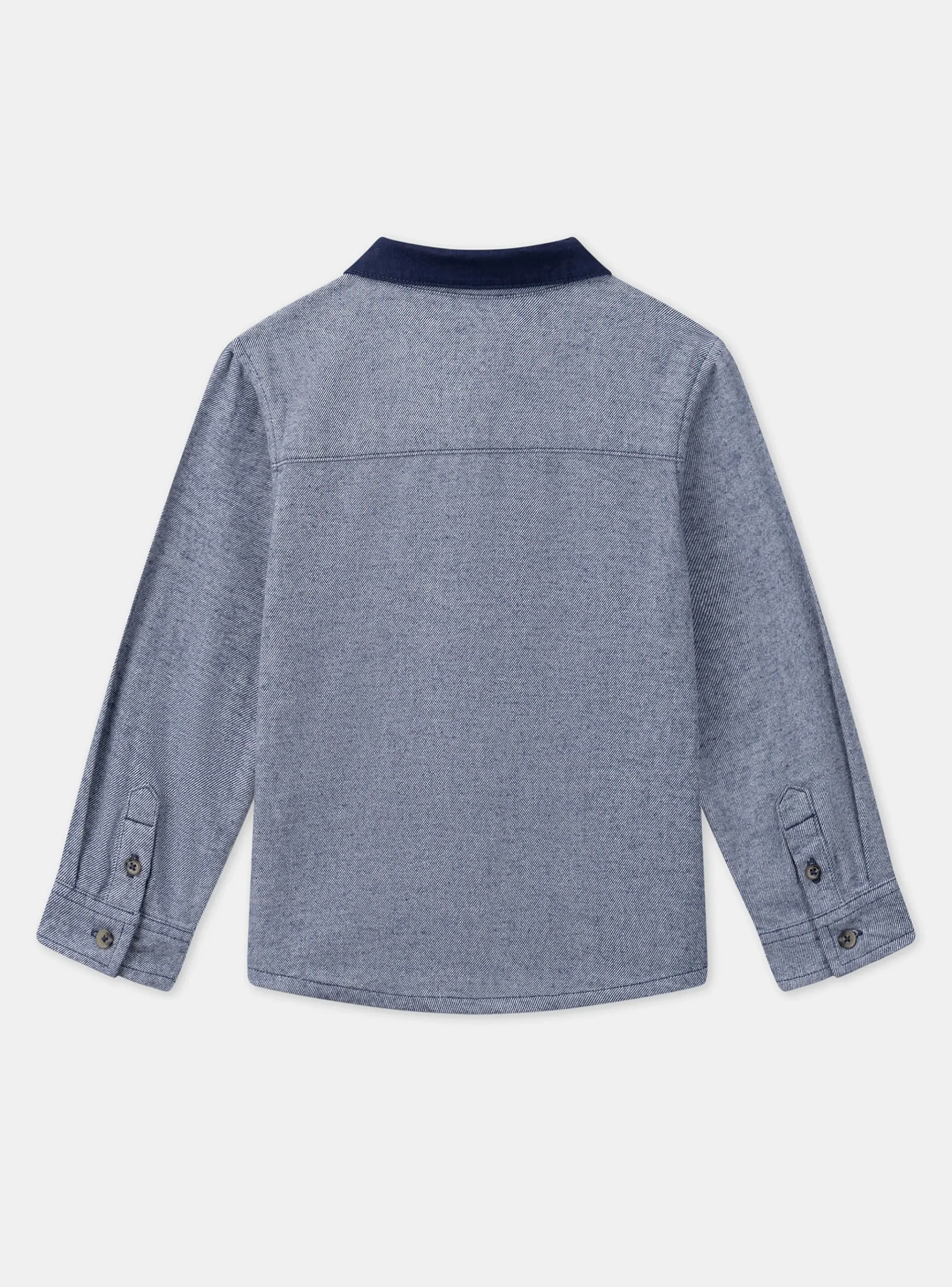 Sergent Major Chemise-Chemise Bleu chiné