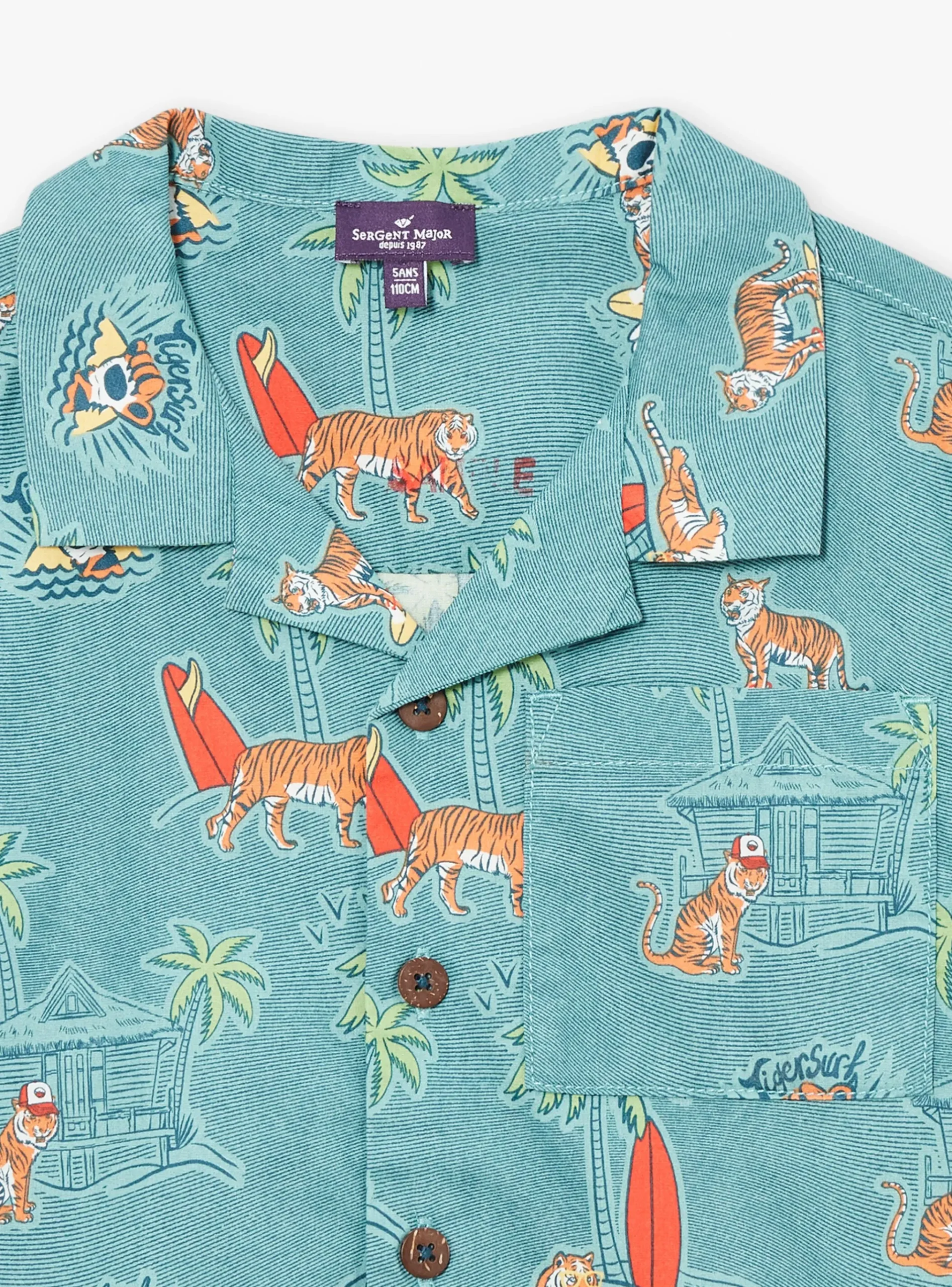 Sergent Major Chemise-Chemise Bleue