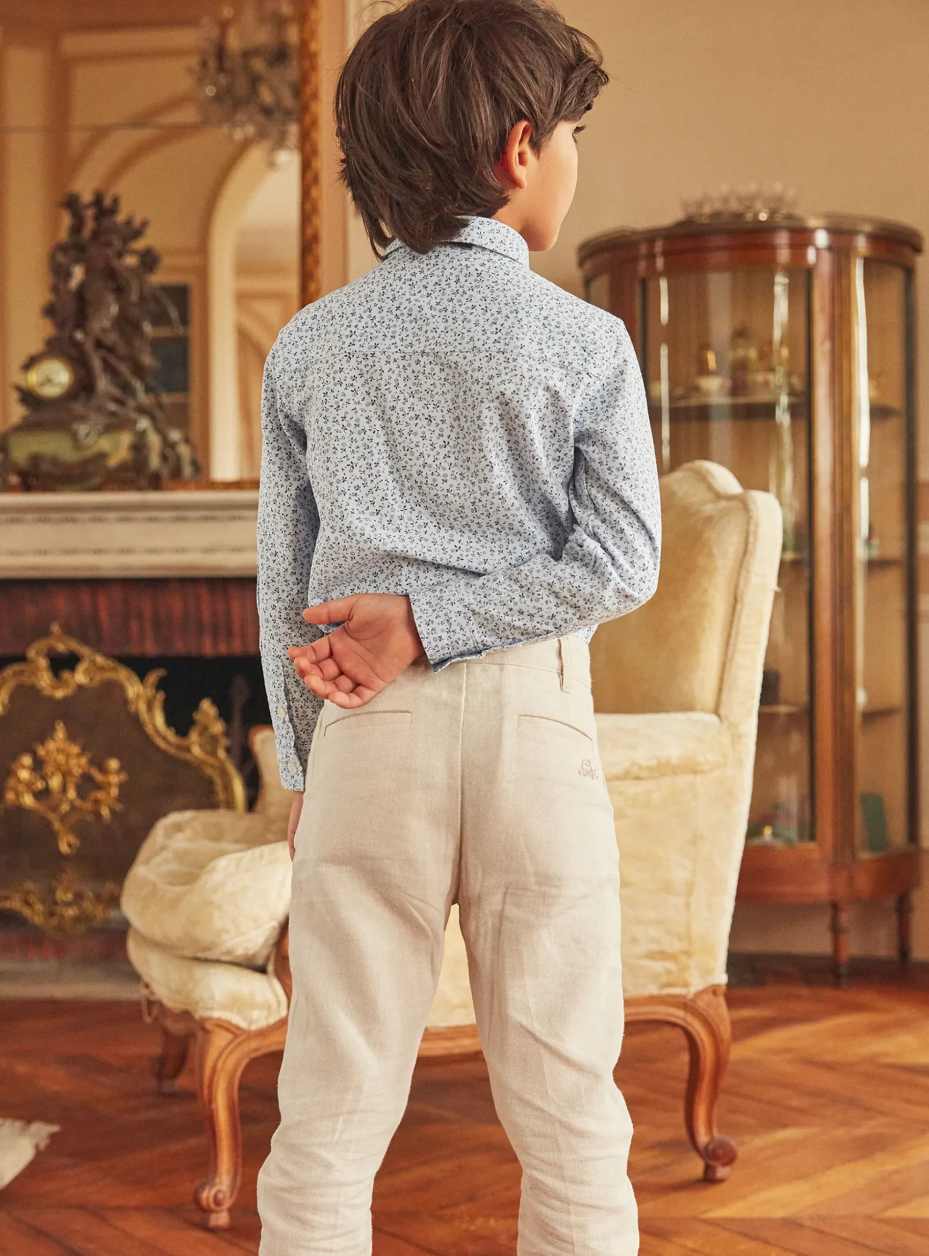 Sergent Major Chemise-Chemise bleue oxford
