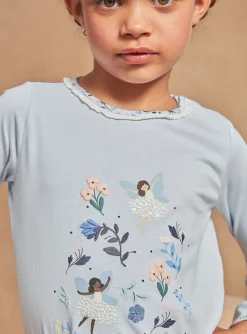 Sergent Major Pyjama-Chemise de nuit et legging bleu