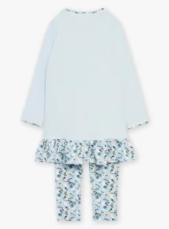 Sergent Major Pyjama-Chemise de nuit et legging bleu