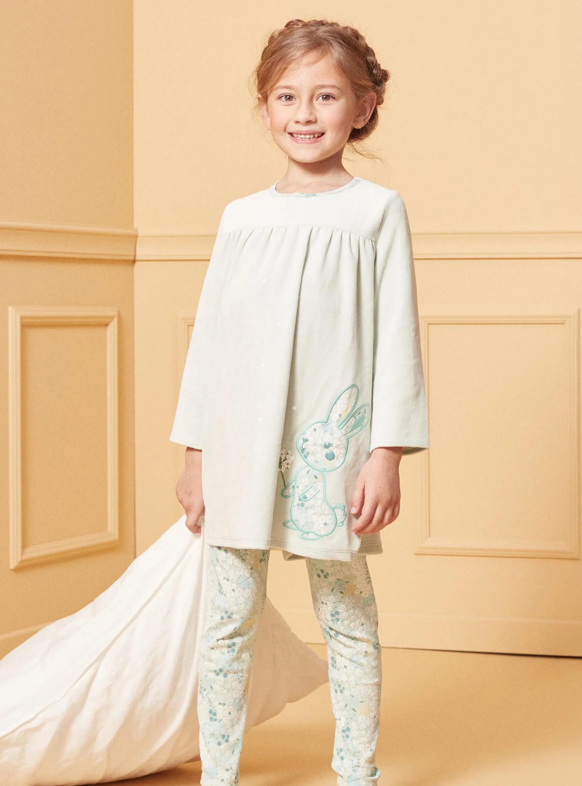 Sergent Major Pyjama-Chemise de nuit Lapin en velours