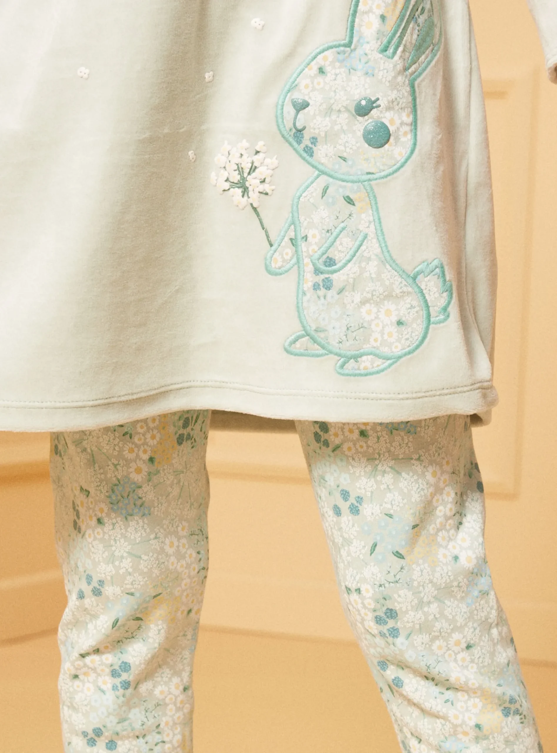 Sergent Major Pyjama-Chemise de nuit Lapin en velours