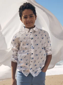 Sergent Major T-shirt & Polo-Chemise &eacute;crue &agrave; imprim&eacute; musical