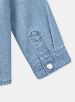 Sergent Major Chemise, T-shirt & Polo-Chemise en denim bleu clair