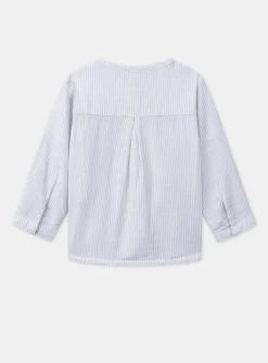 Sergent Major Chemise, T-shirt & Polo-Chemise rayée brodée