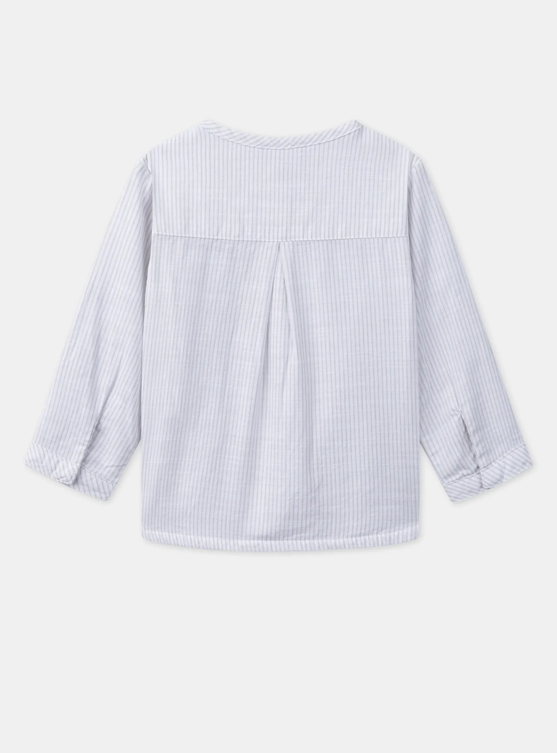 Sergent Major Chemise, T-shirt & Polo-Chemise rayée brodée