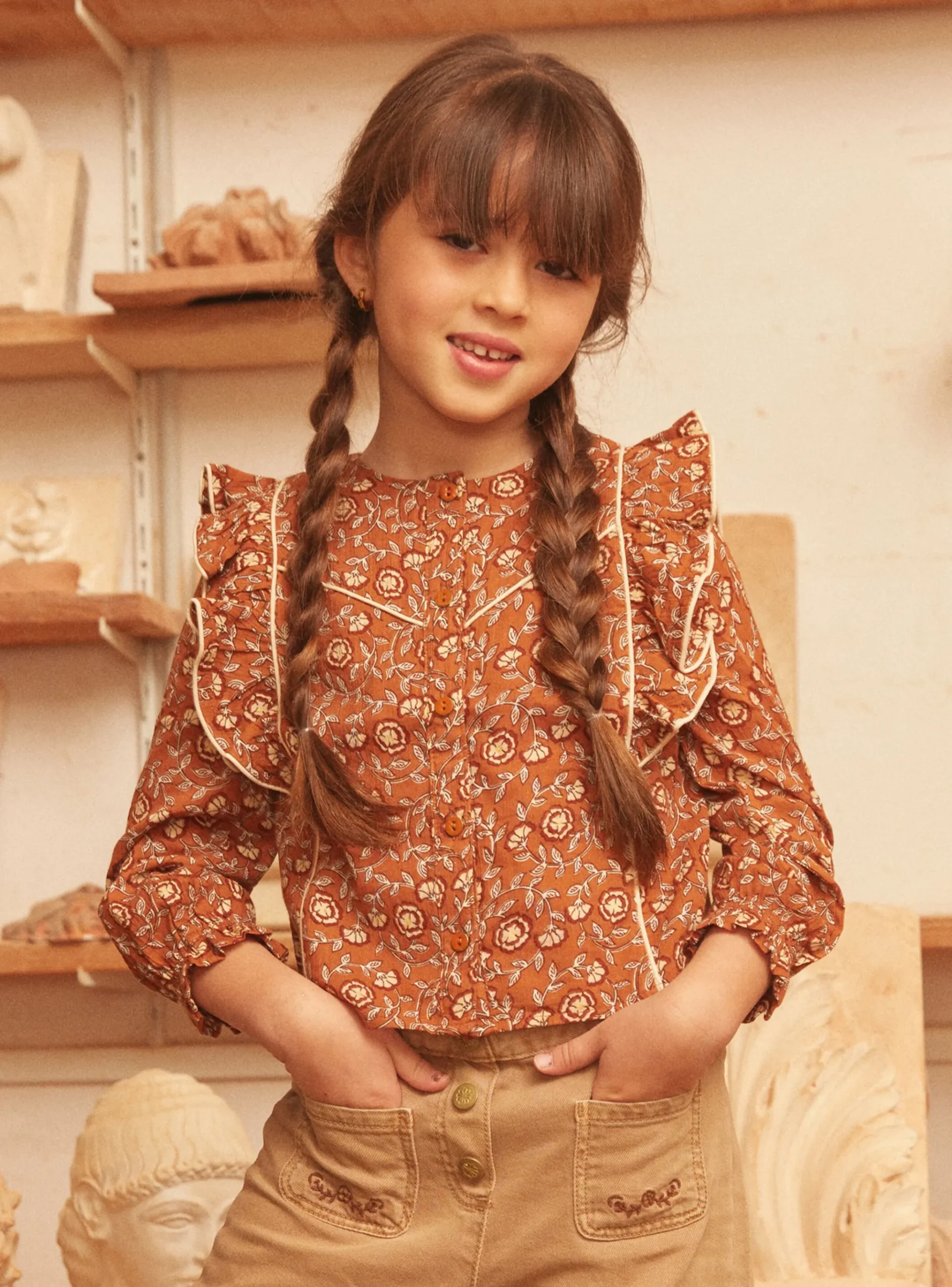 Sergent Major Blouse & T-shirt-Chemisier à motifs fleurs