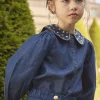 Sergent Major Blouse & T-shirt-Chemisier bleu en denim