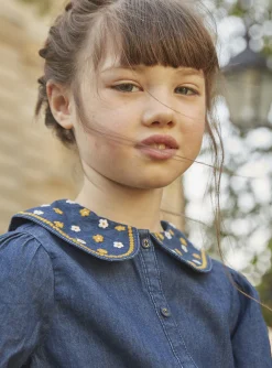Sergent Major Blouse & T-shirt-Chemisier bleu en denim