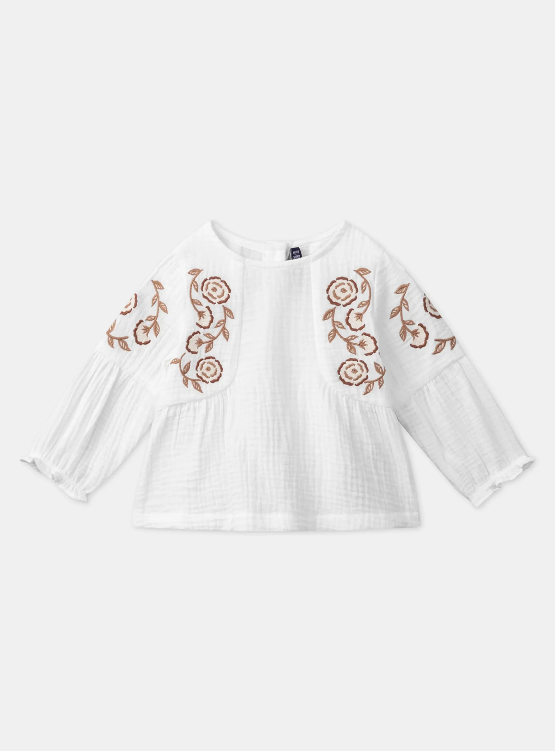 Sergent Major T-shirt & Blouse-Chemisier broderie fleurs