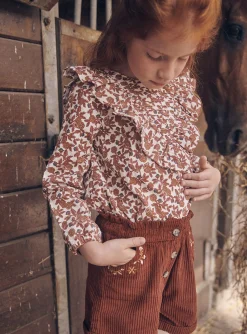 Sergent Major Blouse & T-shirt-Chemisier &eacute;cru &agrave; imprim&eacute; fleuri