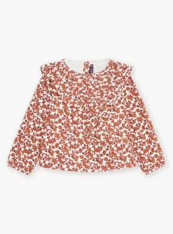 Sergent Major Blouse & T-shirt-Chemisier &eacute;cru &agrave; imprim&eacute; fleuri