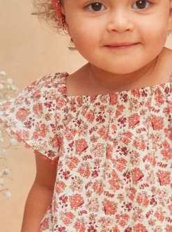 Sergent Major T-shirt & Blouse-Chemisier &eacute;cru fleuri