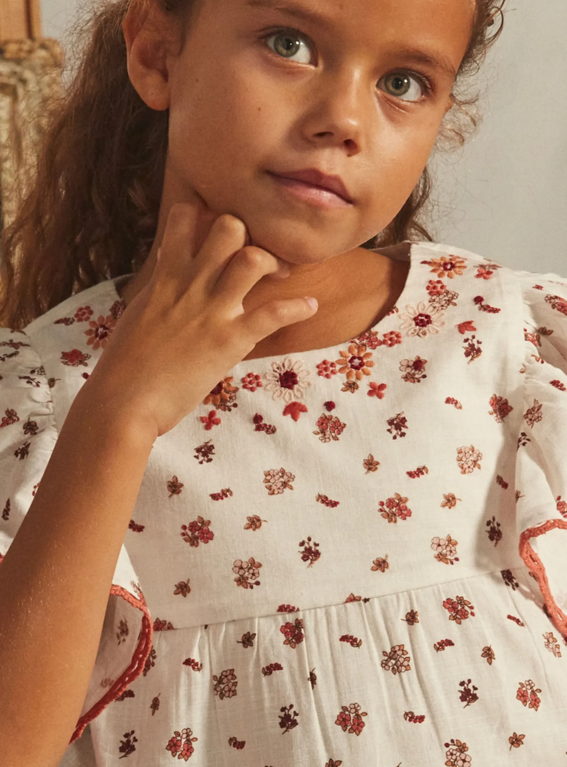 Sergent Major Blouse & T-shirt-Chemisier fleuri écru
