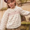 Sergent Major Blouse & T-shirt-Chemisier fleuri  en gaze de coton