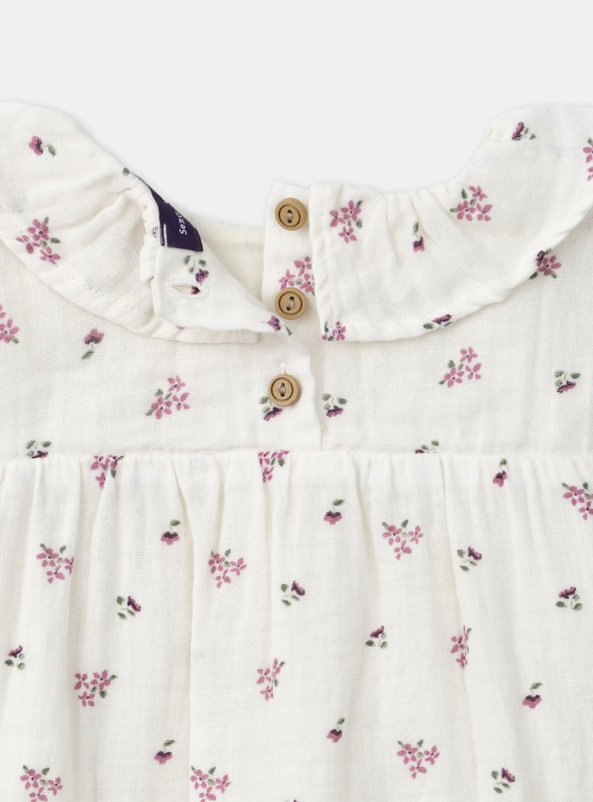 Sergent Major Blouse & T-shirt-Chemisier fleuri en gaze de coton