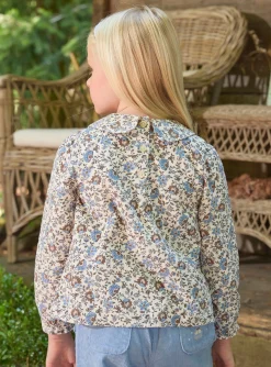 Sergent Major Blouse & T-shirt-Chemisier fleuri en velours