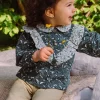 Sergent Major T-shirt & Blouse-Chemisier vert &eacute;meraude &agrave; imprim&eacute; fleuri