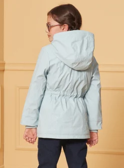 Sergent Major Manteau, Parka & Veste-Cir&eacute; bleu &agrave; capuche