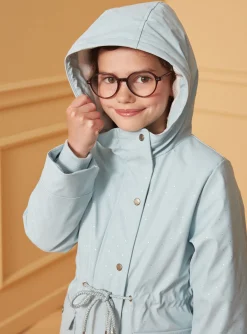 Sergent Major Manteau, Parka & Veste-Cir&eacute; bleu &agrave; capuche