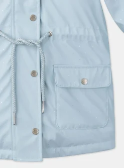Sergent Major Manteau, Parka & Veste-Cir&eacute; bleu &agrave; capuche
