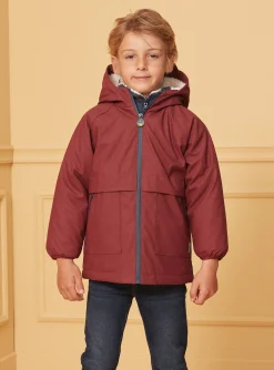 Sergent Major Manteau, Parka & Veste-Cir&eacute; Bordeau 3 en 1