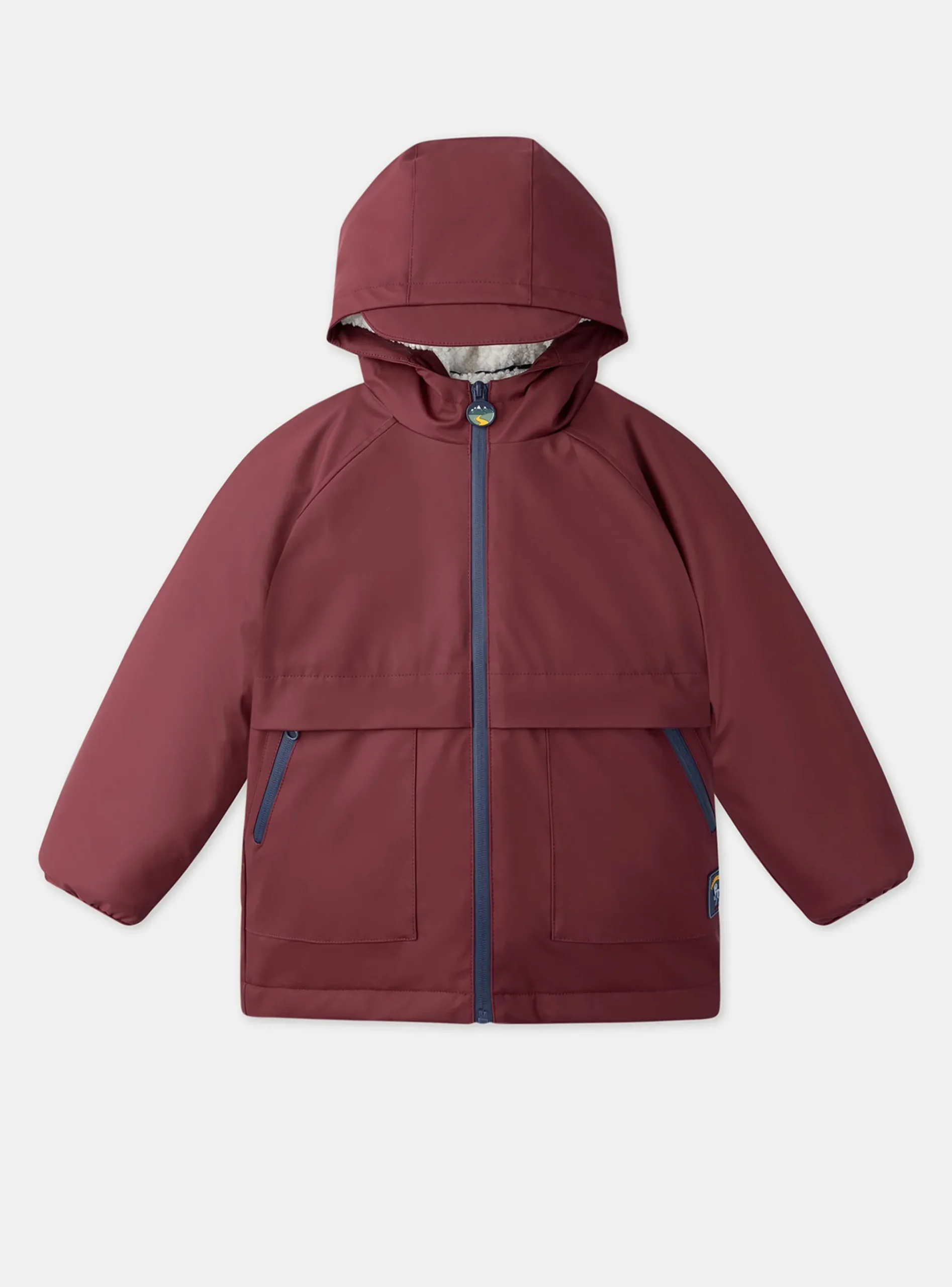 Sergent Major Manteau, Parka & Veste-Ciré Bordeau 3 en 1