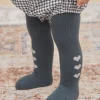 Sergent Major Chaussettes & Collant-Collant bleu ardoise &agrave; motifs coeurs