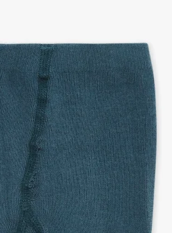 Sergent Major Chaussettes & Collant-Collant bleu ardoise &agrave; motifs coeurs