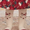 Sergent Major Chaussettes & Collant-Collant &eacute;cru &agrave; jacquard t&ecirc;te d'animal