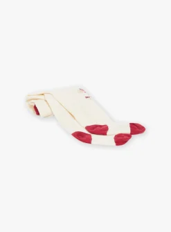 Sergent Major Chaussettes & Collant-Collant &eacute;cru &agrave; jacquard t&ecirc;te d'animal