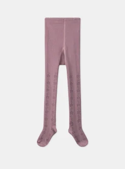 Sergent Major Sous-vêtement, Chaussette & Collant-Collants mauves jacquard fantaisie
