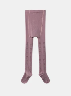 Sergent Major Sous-vêtement, Chaussette & Collant-Collants mauves jacquard fantaisie
