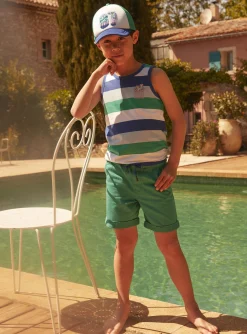 Sergent Major T-shirt & Polo-D&eacute;bardeur blanc &agrave; imprim&eacute; &agrave; rayures