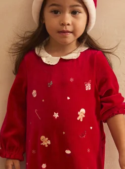 Sergent Major Pyjama & Grenouillère-Dors-bien en velours avec bonnet de Noël