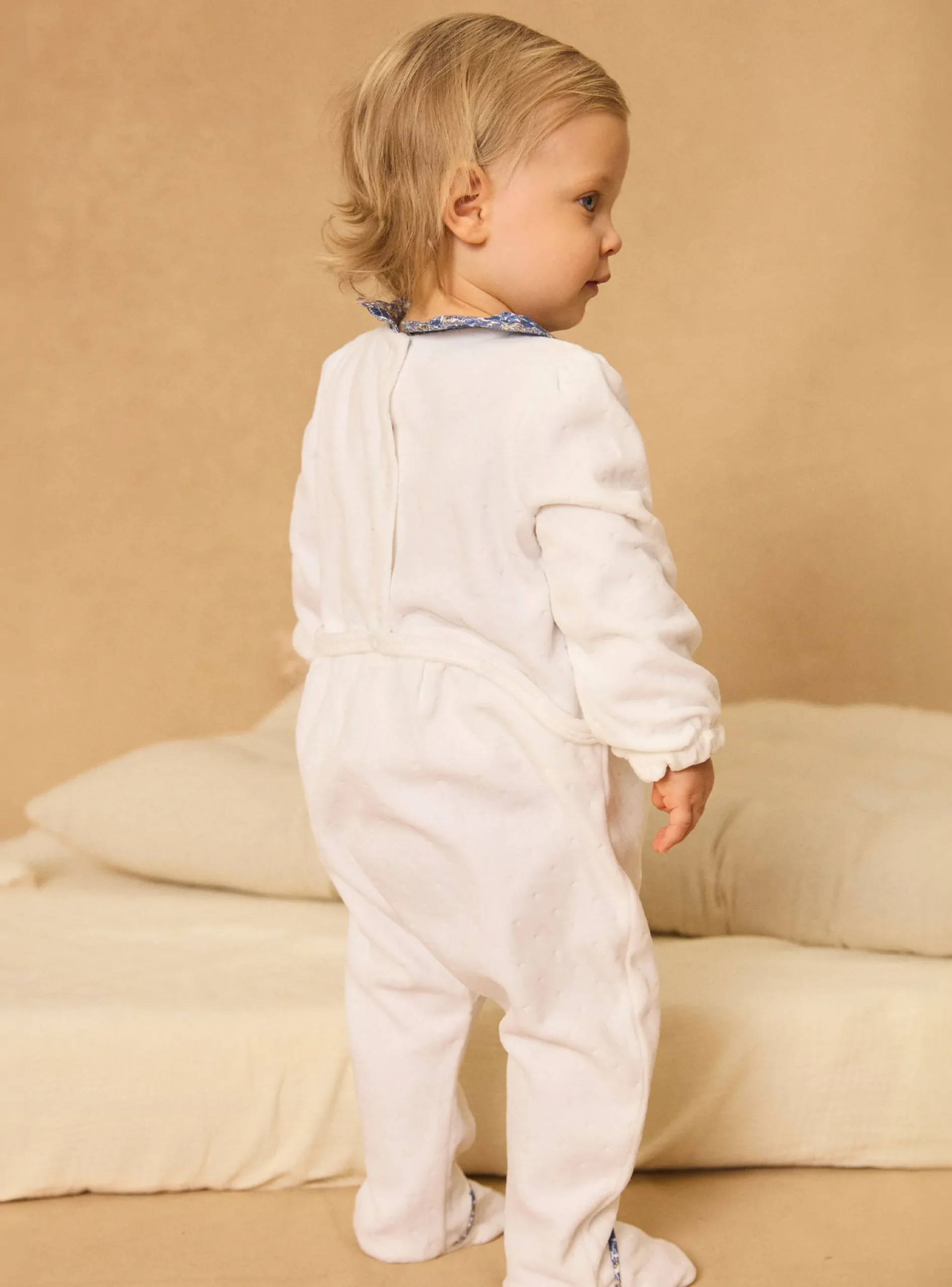 Sergent Major Pyjama & Grenouillère-Dors-bien en velours dévoré