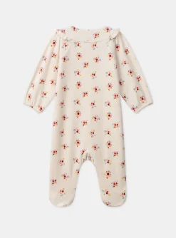 Sergent Major Pyjama & Grenouillère-Dors-bien en velours fleuri