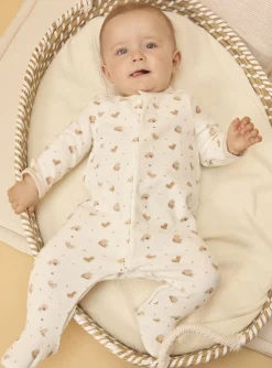 Sergent Major Pyjama & Grenouillère-Dors-bien en velours imprim&eacute;