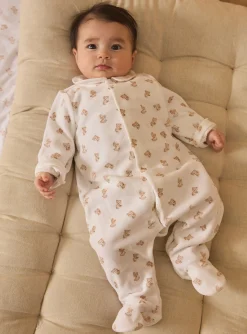 Sergent Major Pyjama & Grenouillère-Dors-bien en velours imprim&eacute;