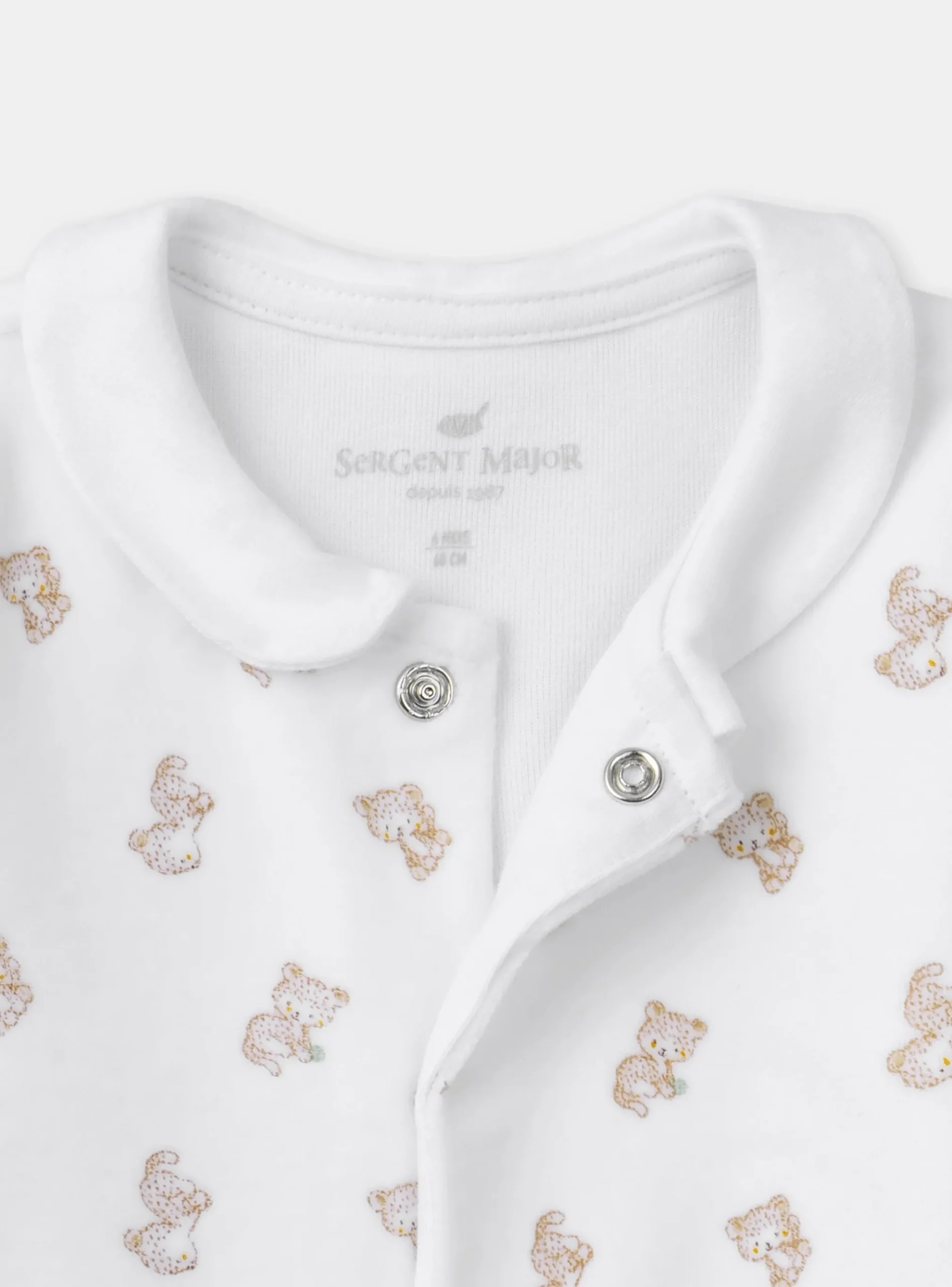 Sergent Major Pyjama & Grenouillère-Dors-bien en velours imprimé