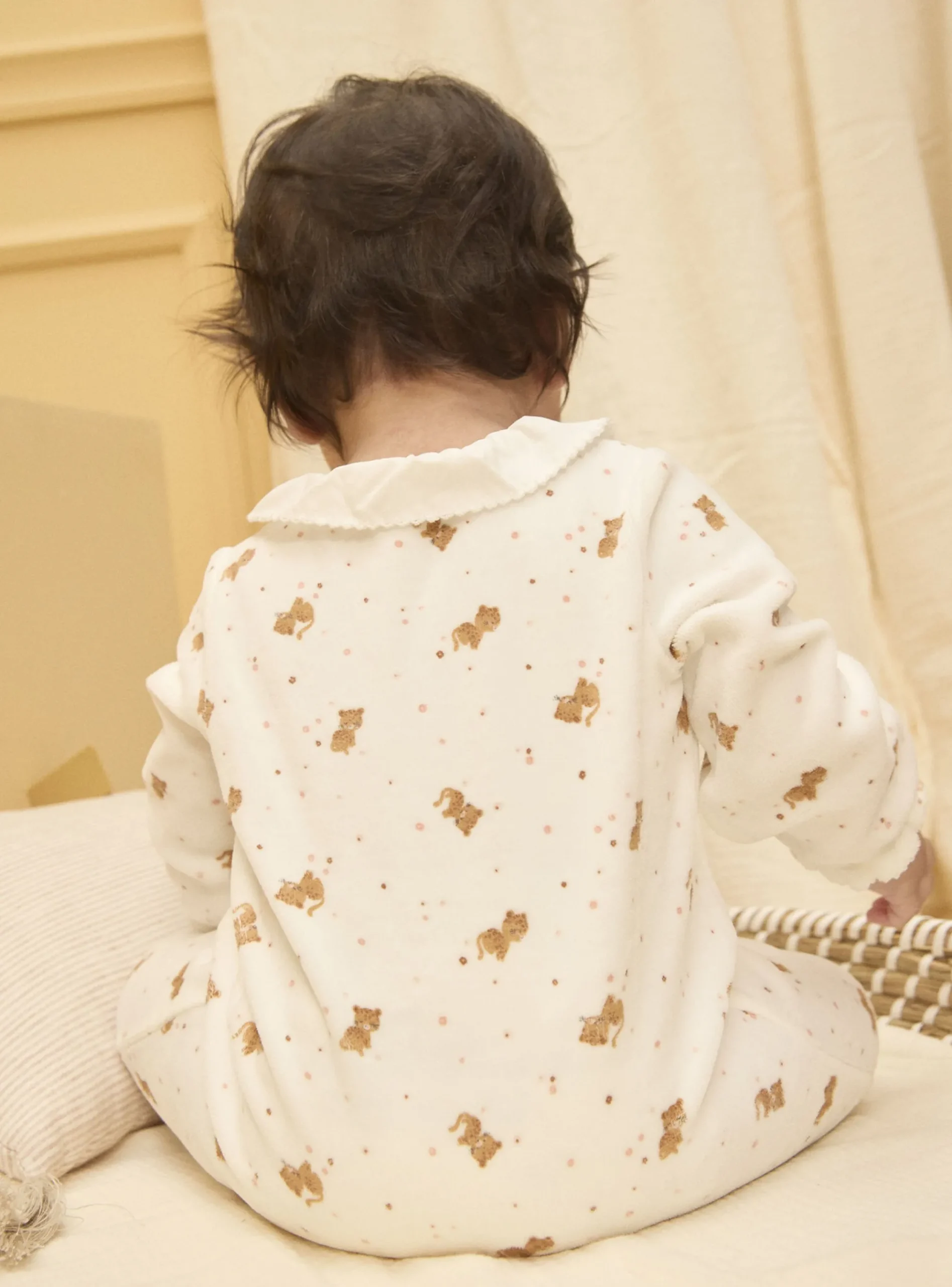 Sergent Major Pyjama & Grenouillère | Tenues & Ensembles-Dors-bien en velours imrpimé